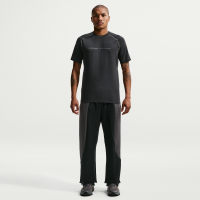 Nike Tech-fleecebukser med farveblok og åben kant til mænd - sort