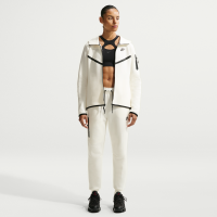 Nike Tech Fleece-joggers med mellemhøj talje til kvinder - hvid