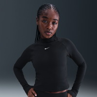 Nike Pro Dri-FIT-top med lange ærmer til kvinder - sort