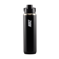 Nike Recharge Chug-vandflaske (710 ml) i rustfrit stål - sort