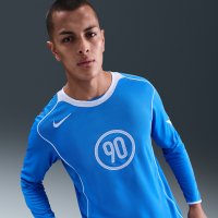 Langærmet Nike Total 90 Dri-FIT-fodboldtrøje til mænd - blå