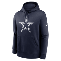 Dallas Cowboys Logo Club Nike NFL-hættetrøje til mænd - blå