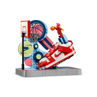 Nike Dunk Trickshot x LEGO®-byggesæt med eksklusiv minifigur - rød