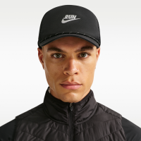 Ustruktureret Nike Pro Dri-FIT Swoosh løbekasket - sort