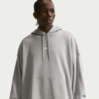 Nike Club oversized hættetrøje i french terry til mænd - grå