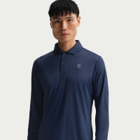 Langærmet Nike Par Dri-FIT-golfpolo til mænd - blå