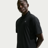 Nike Par Dri-FIT-golfpolo med logo på brystet til mænd - sort