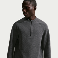 Nike Par Therma-FIT-golfoverdel med lynlås i halv længde til mænd - sort