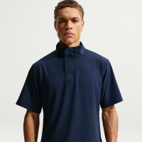 Løstsiddende kortærmet Nike Tailored Performance Dri-FIT-golfvindtrøje til mænd - blå