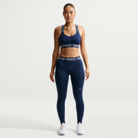 Nike Pro-leggings i fuld længde med mellemhøj talje til kvinder - blå