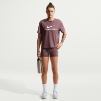 Nike Pro-cykelshorts med mellemhøj talje (8 cm) til kvinder - lilla