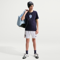 England 2026 Stadium Home Nike Dri-FIT-fodboldreplika-shorts til større børn - hvid