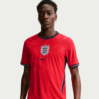 England National Team 2026 Match Away Nike Aero-FIT-fodboldtrøje til mænd - rød