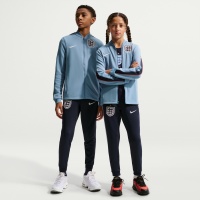 Maskinstrikket England Strike Nike Dri-FIT-fodboldtracksuit til større børn - blå