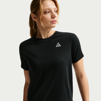 Kortærmet Nike ACG Dri-FIT-trailløbetop til kvinder - sort