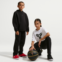 Kobe Dri-FIT-basketballbukser i fleece til større børn - sort