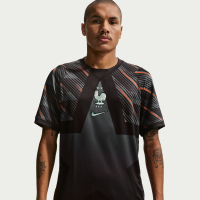 FFF 2026 Stadium Goalkeeper Nike Dri-FIT Replica-fodboldtrøje med korte ærmer til mænd - sort