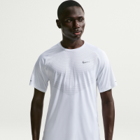 Kortærmet Nike Stride Dri-FIT ADV-løbetop til mænd - hvid