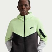 Nike Tech Windrunner-fleecejakke med lynlås til mænd - grøn