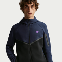 Nike Tech Windrunner-fleecejakke med lynlås til mænd - blå