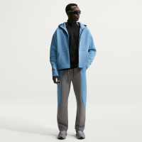 Nike Tech-fleecebukser med farveblok og åben kant til mænd - sort