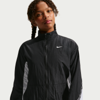 Vævet Nike -jakke til større børn (piger) - sort