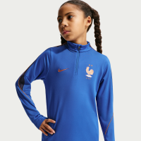 FFF Strike Nike Dri-FIT-fodboldtræningstrøje til større børn - blå