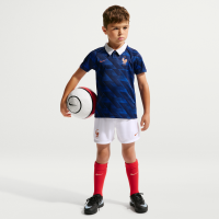 FFF 2026 Stadium Home Nike Football Replica-sæt i tre dele til mindre børn - blå