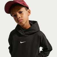 Nike Pro Dri-FIT-fleecehættetrøje til større børn (drenge) - sort