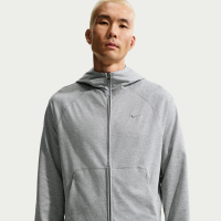 Nike Primary NanoKnit Dri-FIT Performance-hættetrøje med UV-beskyttelse og lynlås i fuld længde til mænd - grå