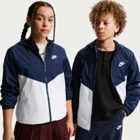 Nike Windrunner Repel-hættejakke til større børn - blå
