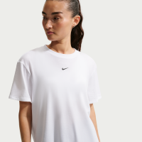 Kortærmet Nike One Relaxed Dri-FIT-trøje til kvinder - hvid