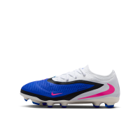 Nike Jr. Phantom 6 Low Pro-fodboldstøvler til flere typer underlag til større børn - blå