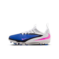 Nike Jr. Phantom 6 Low Academy-fodboldstøvler til større børn til flere typer underlag - blå