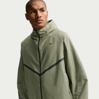 Maskinstrikket Nike Tech Shori Windrunner-jakke med fuld lynlås til mænd - grå
