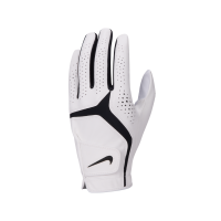 Nike Dura Feel 10-golfhandske (venstre, almindelig) (trepak) - hvid