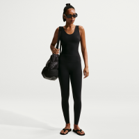 Nike Zenvy-leggings i fuld længde med høj talje og uden søm foran til kvinder - sort