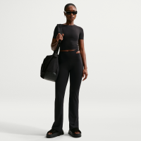 Højtaljede Nike Zenvy-leggings med svaj til kvinder - sort