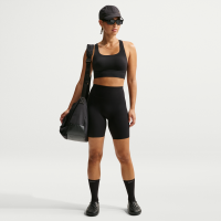Nike Zenvy-cykelshorts (20 cm) med høj talje til kvinder - sort