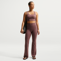 Nike Zenvy-leggings med høj talje og svaj uden søm foran til kvinder - lilla