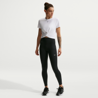 Højtaljede Nike One Seamless Front-leggings i fuld længde til kvinder - sort