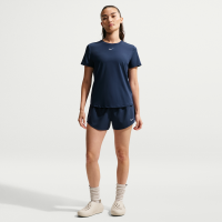 Nike One Dri-FIT-shorts med indershorts (7,5 cm) og mellemhøj talje til kvinder - blå