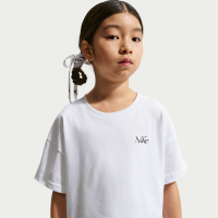 Nike -T-shirt med firkantet pasform til større børn (piger) - hvid