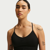 Nike Pro Seamless-sports-bh med indlæg og let støtte til kvinder - sort