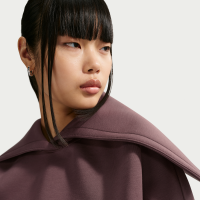 Oversized Nike Pregame Fleece-hættetrøje til kvinder - lilla