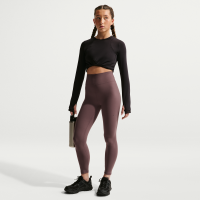 Højtaljede Nike Mavn-leggings i fuld længde til piger - lilla