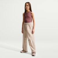 Maskinstrikkede Nike Mavn Therma-FIT-bukser med høj talje til piger - brun