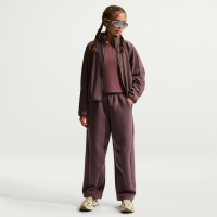 Maskinstrikkede Nike Mavn Therma-FIT-bukser med høj talje til piger - lilla