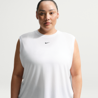 Nike One Relaxed Dri-FIT-tanktop til kvinder (plus size) - hvid
