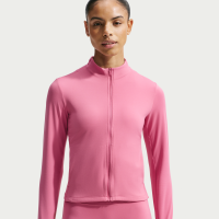 Nike Zenvy Dri-FIT-jakke med lynlås i fuld længde til kvinder - Pink